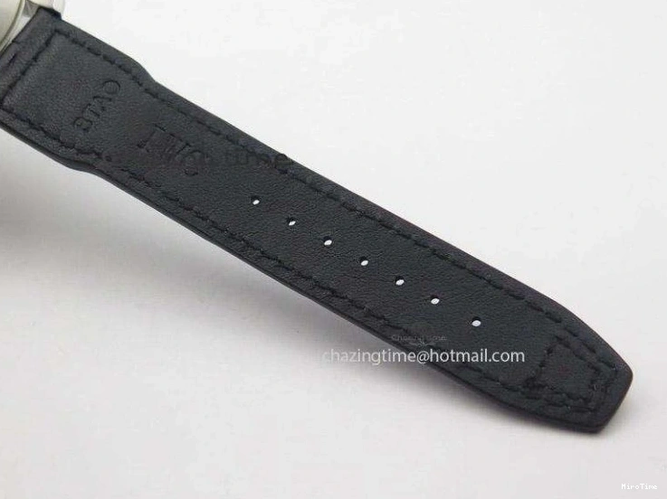 MIROTIME 0213 Soft Pilot Chrono 3777 43mm ZF 1:1 Best Edition Black Dial On Black Leather Strap A 7360